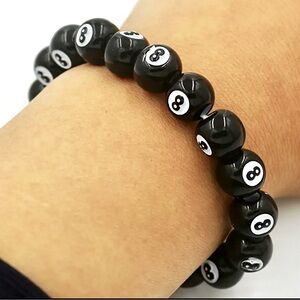 EIGHT BALL STRETCH BRACELET, NEW